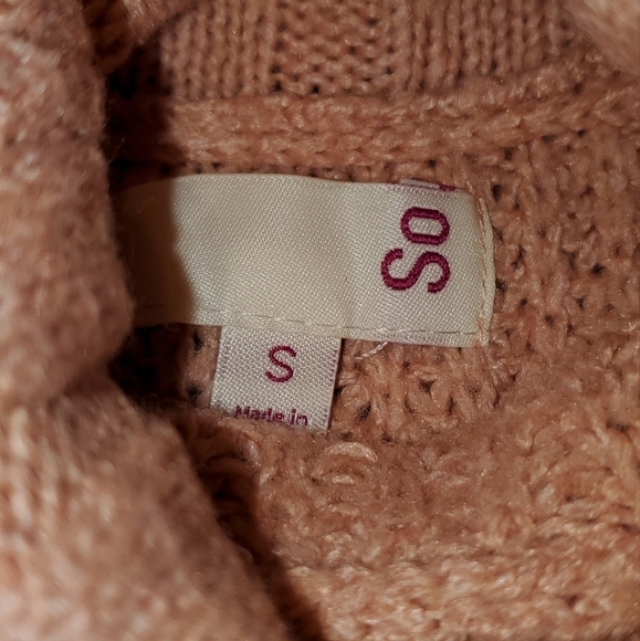 Pink Blue Striped Crop Turtleneck Sweater New Small - Picture 6 of 6